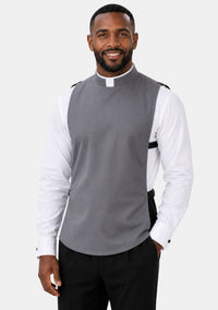 Roman Collar Clergy Shirt Front in Holy Colors