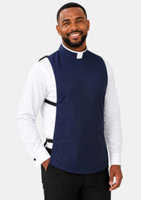 Roman Collar Clergy Shirt Front in Holy Colors