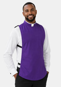 Roman Collar Clergy Shirt Front in Holy Colors