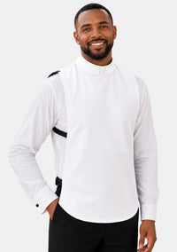 Roman Collar Clergy Shirt Front in Holy Colors