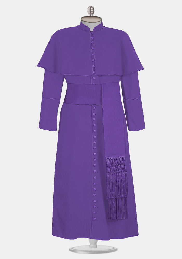 Arlo Cassock for Men Purple with Shoulder Cape