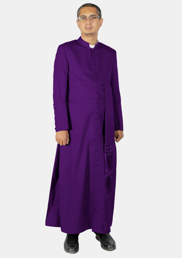 Roman Style Purple Cassock for Bishops Men