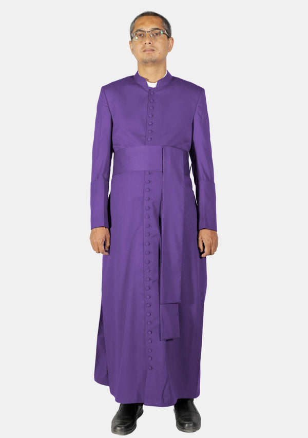 Roman Style Purple Cassock for Bishops Men