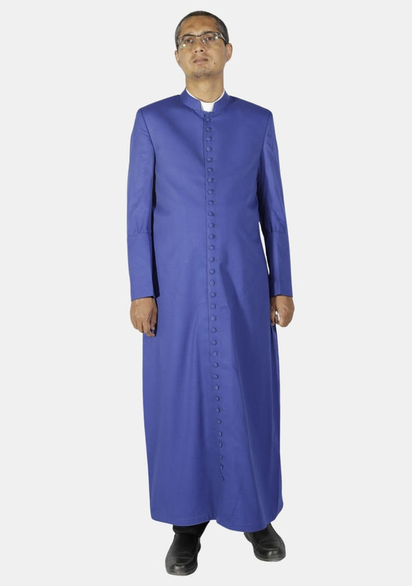 Distinguished Royal Blue Cassock for Men