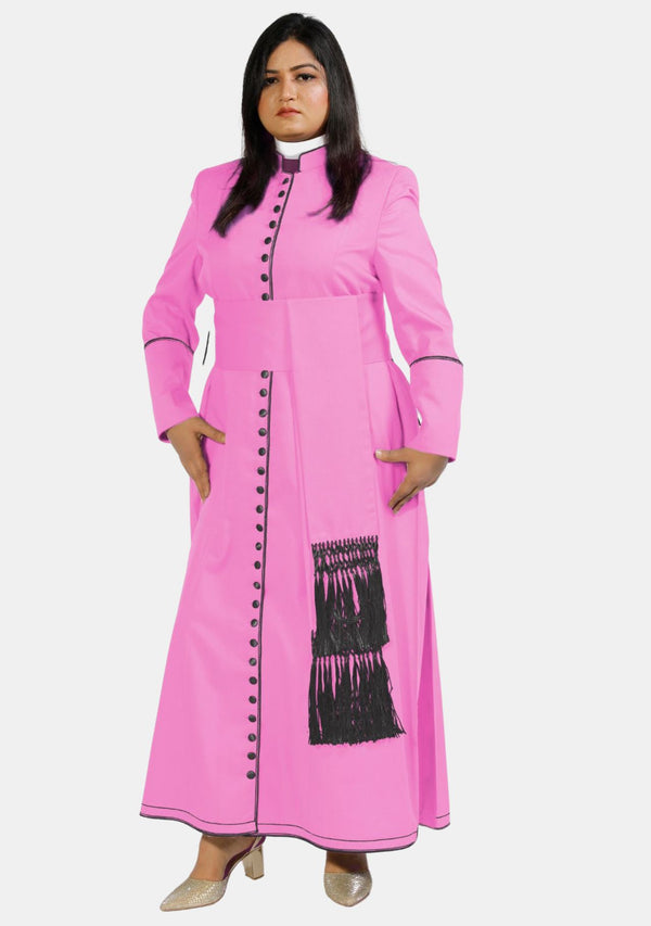 Women Pink Elegant Cassock