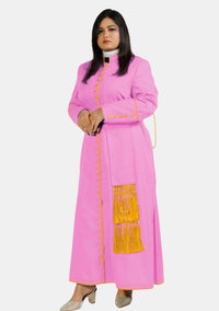 Pink with Gold Women's Cassock