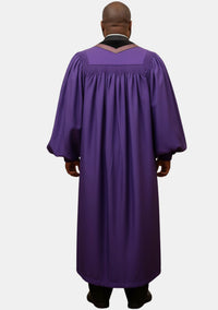 Sanctify Pulpit Robe for Men Roman Purple and Black
