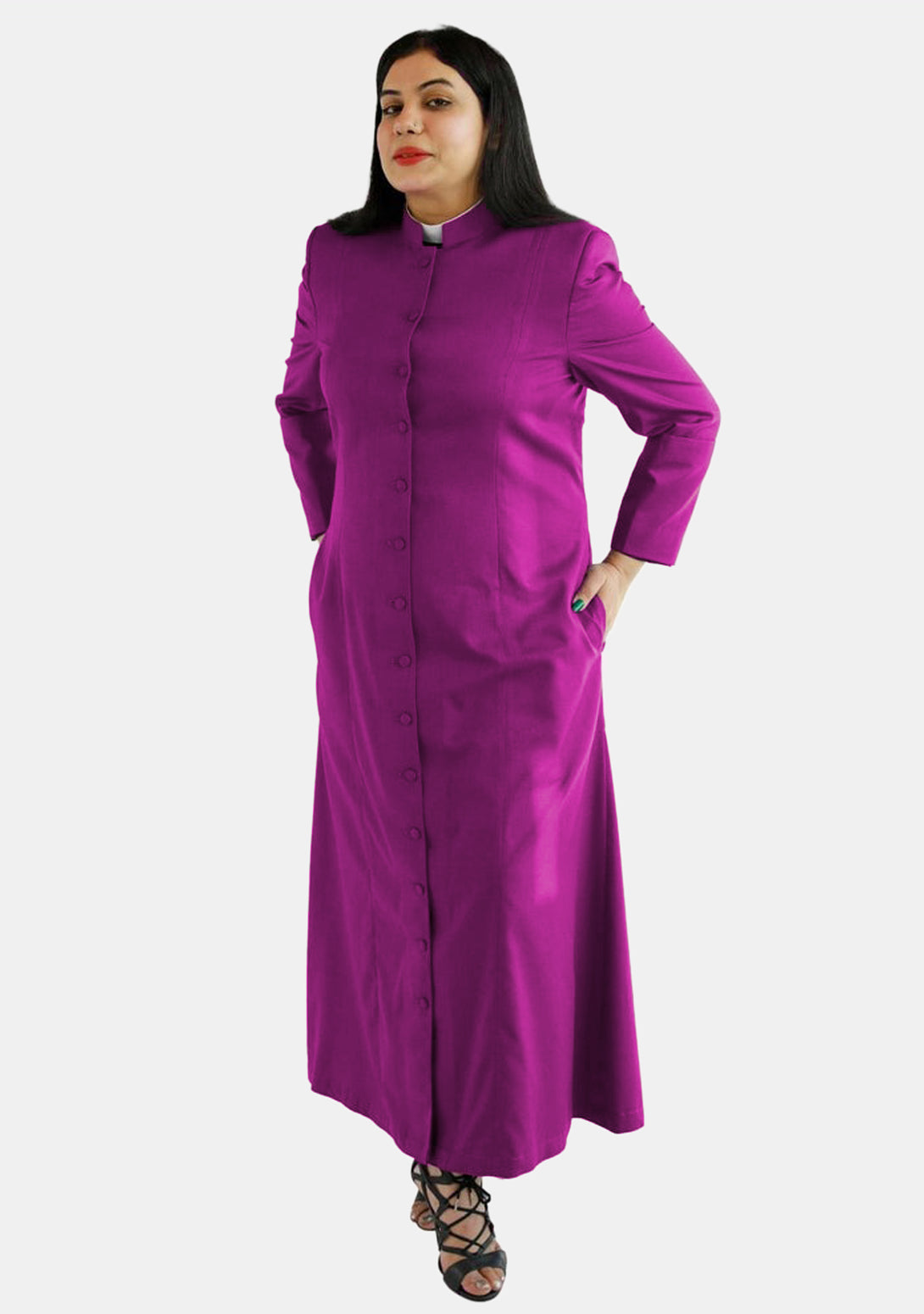 Mormon Robe Rouge Red Purple Robe for Female Bishop with Soft Shoulder Pads – eClergys