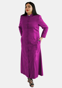 Serephic Red Purple Clergy Robe for Female Bishops