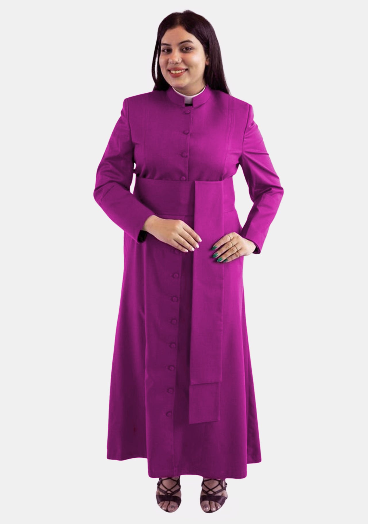 Mormon Robe Rouge Red Purple Robe for Female Bishop with Soft Shoulder Pads – eClergys
