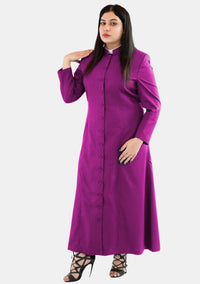 Serephic Red Purple Clergy Robe for Female Bishops