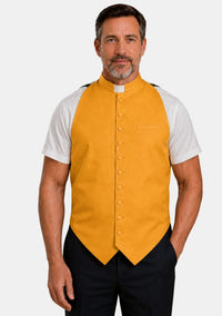 Silas Tab Collar Clergy Vest Front for Men