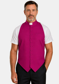 Silas Tab Collar Clergy Vest Front for Men