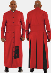 Mens Red with Black eClergys Robe