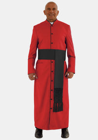Mens Red with Black eClergys Robe