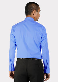Royal Blue Tab Collar eClergy's Shirt
