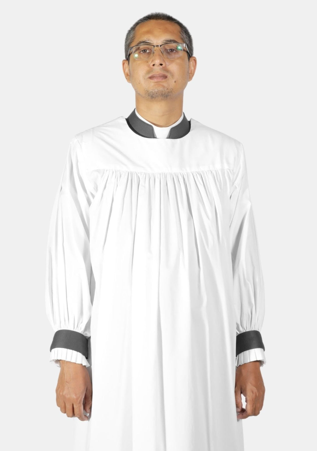 Anglican Black Cuffs Rochet with Velcro Closures – eClergys