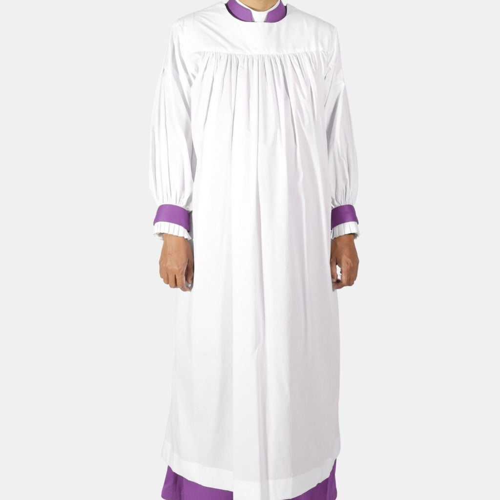 Roman Purple Rochet for Men with Shirred Sleeves – eClergys