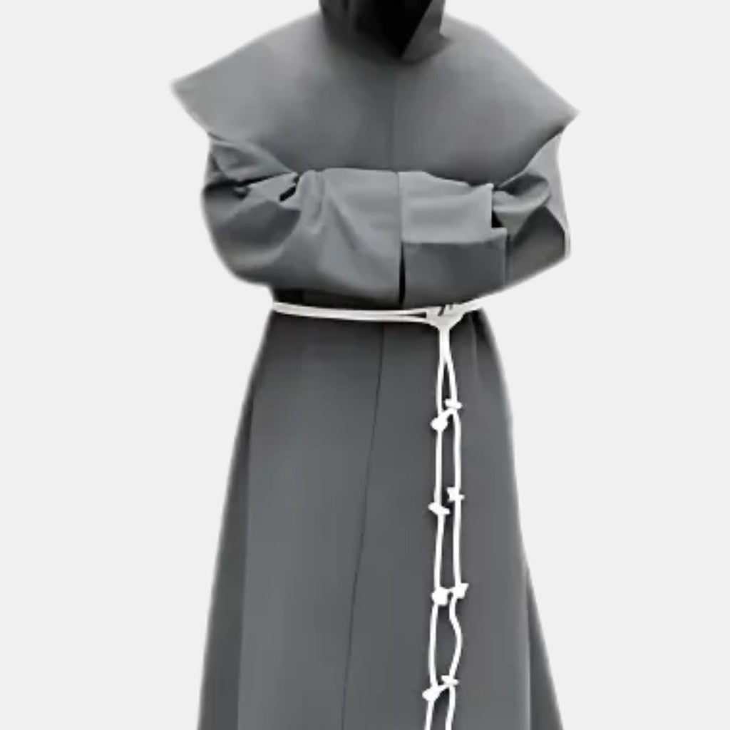 Traditional Gray Monk Robe Inspired by St. Benedict – eClergys