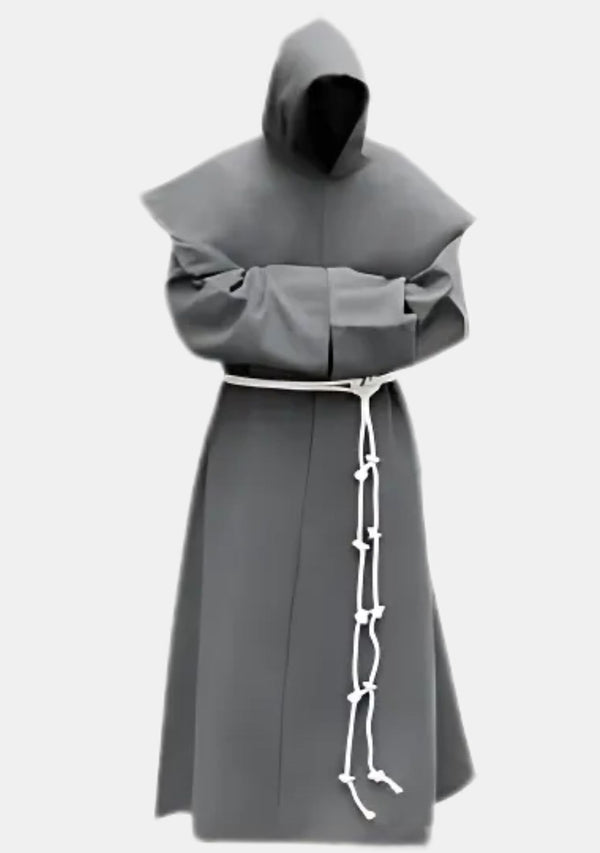 Traditional Gray Monk Robe for Monastic Life