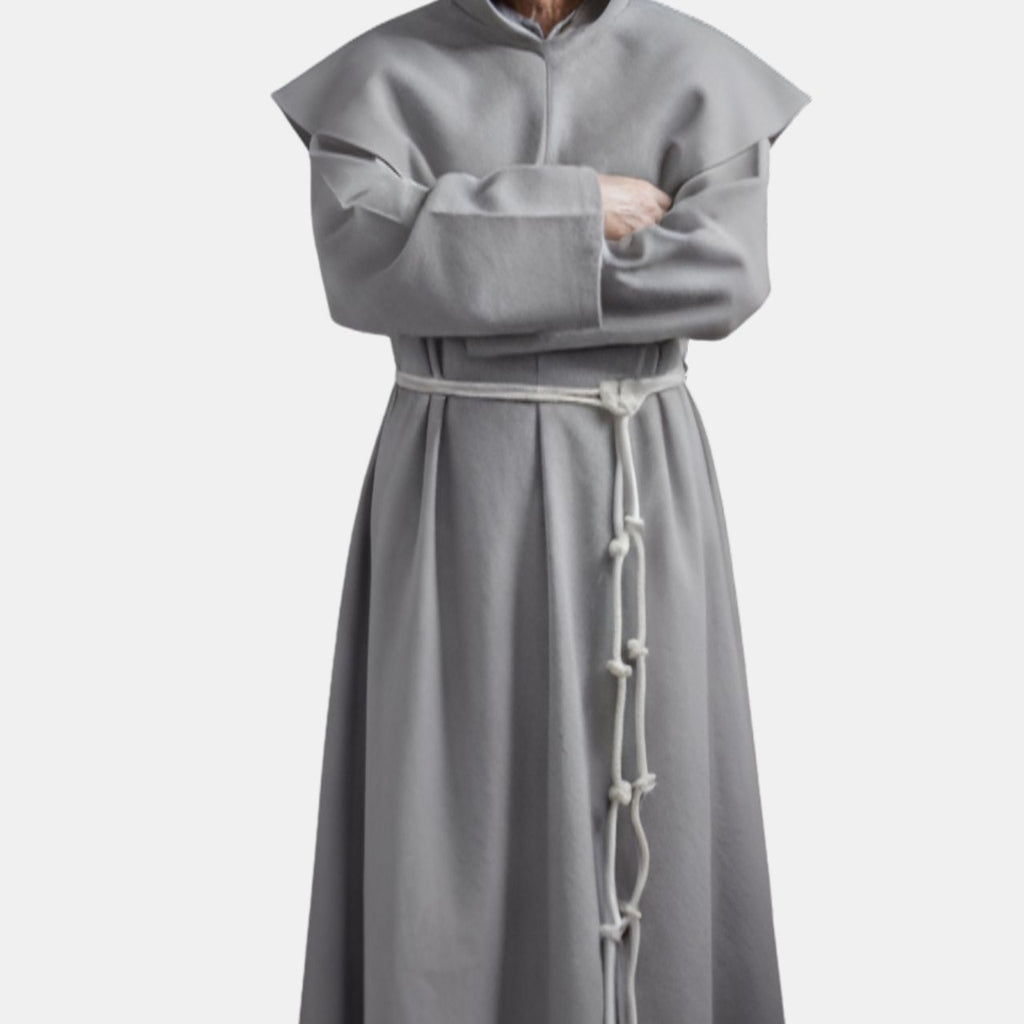 Traditional Gray Monk Robe Inspired by St. Benedict – eClergys
