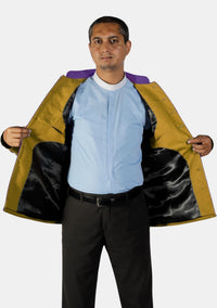 Gold and Purple Ministerial Jacket