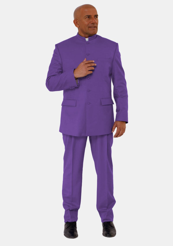 Zabdiel Bishop Banded Collar Clergy Suit for Men