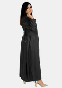 Feminine 33 Button Black Cassock