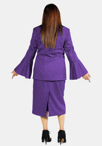eClergy's Suit Flared Sleeve Roman Purple