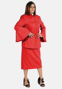eClergy's Suit Flared Sleeve Red