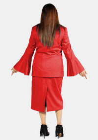 eClergy's Suit Flared Sleeve Red