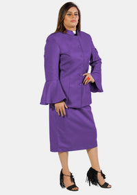 eClergy's Suit Flared Sleeve Roman Purple