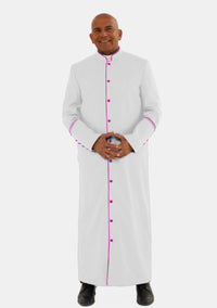 eClergys White and Red Purple Robe for Men