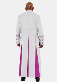 eClergys White and Red Purple Robe for Men