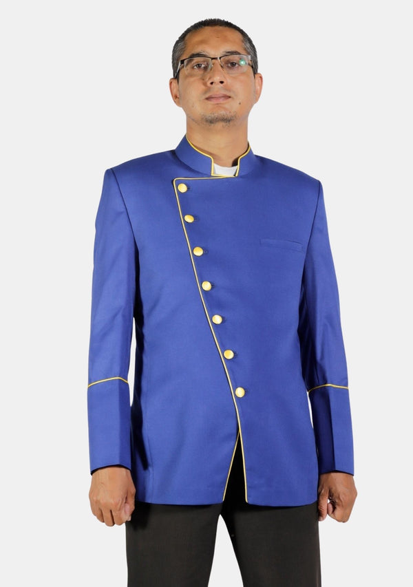 Sublime Clergy Jacket Double Breasted Frock Royal Blue
