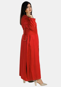 Glorious Glided Cardinal Red Cassock for Women