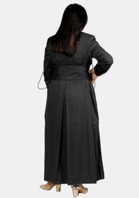 Feminine 33 Button Black Cassock