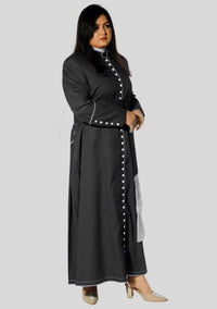 Devotion Black Priest Cassock With White Trim for Women