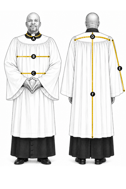 Clergy Anglican Surplice sketch
