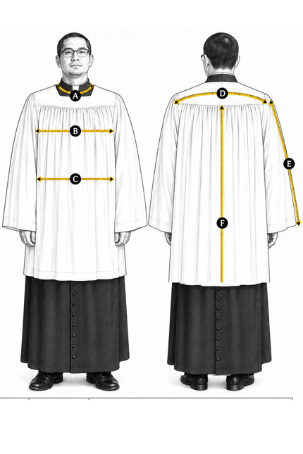 Clergy Surplice Standard sketch